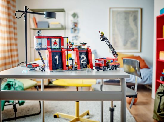 Picture of LEGO City 60414 Fire Station with Fire Engine Playset