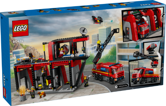 Picture of LEGO City 60414 Fire Station with Fire Engine Playset