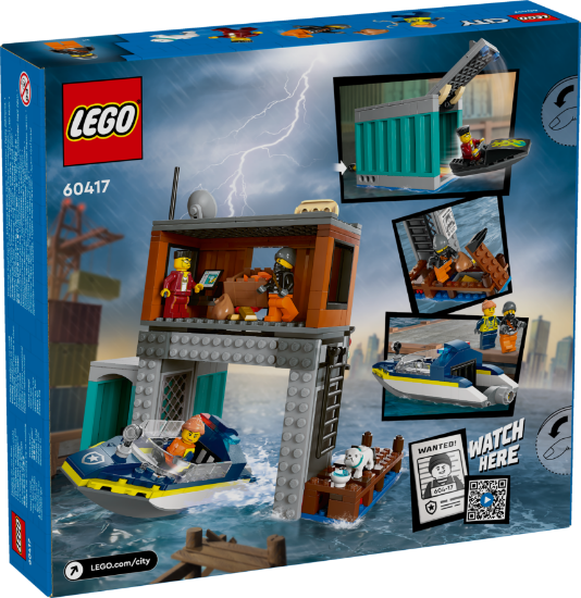 Picture of LEGO City 60417 Police Speedboat and Crooks’ Hideout