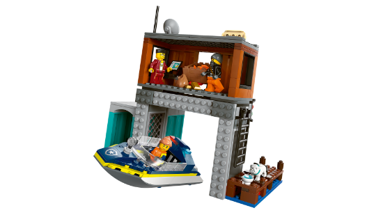 LEGO City 60417 Police Speedboat and Crooks’ Hideout