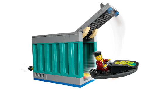 Picture of LEGO City 60417 Police Speedboat and Crooks’ Hideout