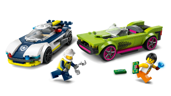 Picture of LEGO City 60415 Police Car and Muscle Car Chase Set