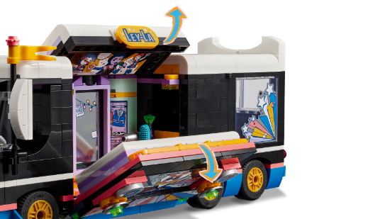 LEGO Friends 42619 Pop Star Music Tour Bus Toy
