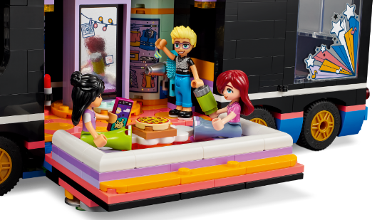 LEGO Friends 42619 Pop Star Music Tour Bus Toy