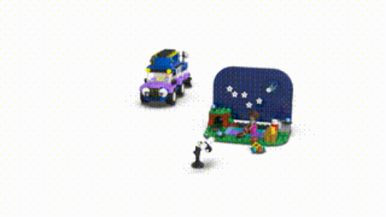 LEGO Friends 42603 Stargazing Camping Vehicle, 360 VDO