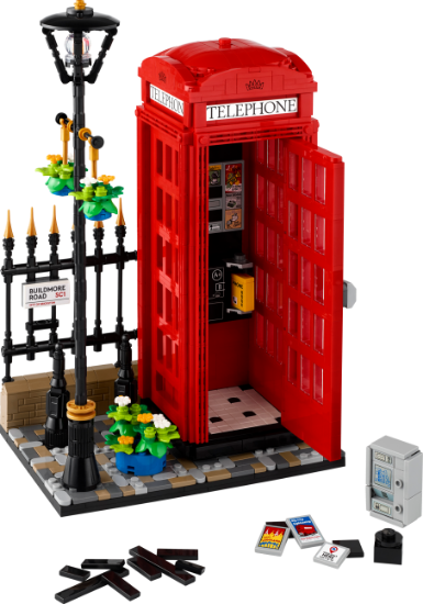 LEGO IDEAS 21347 Red London Telephone Box