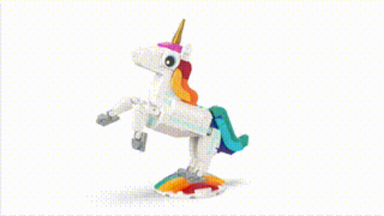 LEGO Creator 31140 Magical Unicorn "She Build That" Animal, 360 VDO