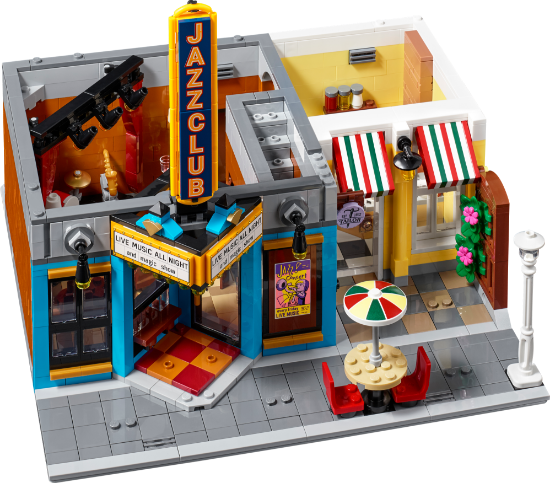 LEGO Icons 10312 Jazz Club 45-degree doorway