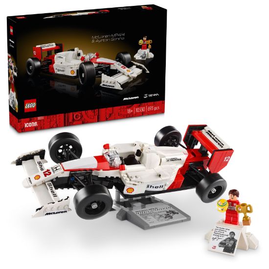 LEGO Icons 10330 McLaren MP4/4 & Ayrton Senna set with package 