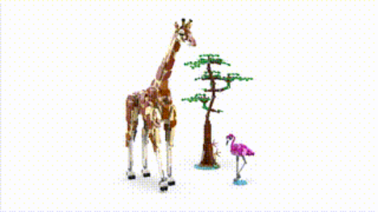 LEGO Creator 31150 Wild Safari Animals 3in1 Set, 360 VDO