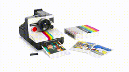 LEGO IDEAS 21345 Polaroid OneStep SX-70 Camera, 360 VDO