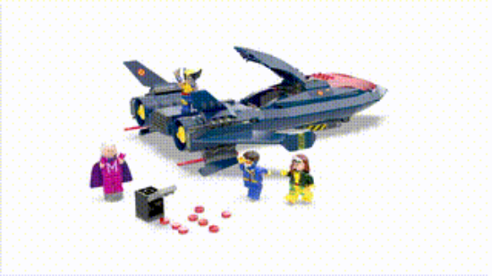 LEGO Super Heroes 76281 X-Men X-Jet, 360 VDO