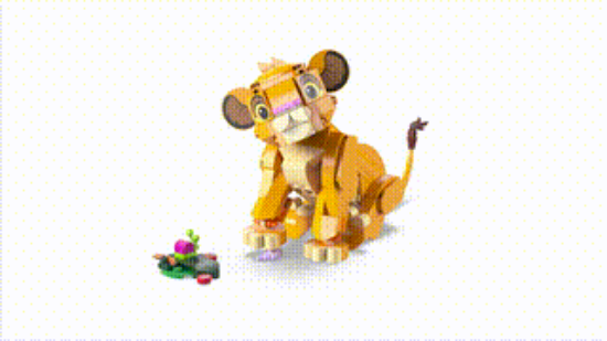 LEGO Disney Classic 43243 Simba the Lion King Cub "She Build That" Animal, 360 VDO