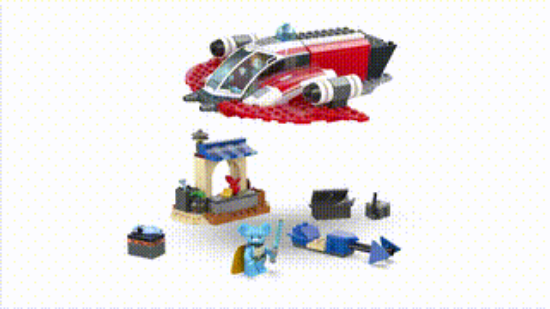 LEGO Star Wars 75384 The Crimson Firehawk Set, 360 VDO