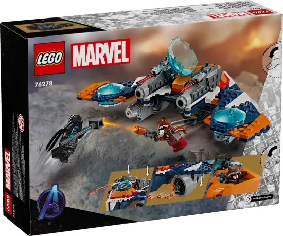 LEGO Super Heroes 76278 Rocket's Warbird vs. Ronan package