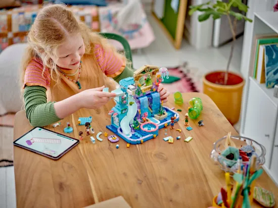 playing LEGO Friends 42630 Heartlake City Water Park