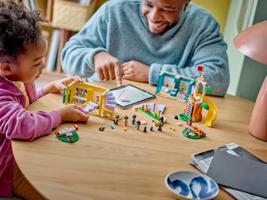 playing LEGO Friends 42636 Heartlake City Preschool