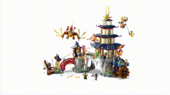 LEGO Ninjago 71814 Tournament Temple City V29, 360 VDO