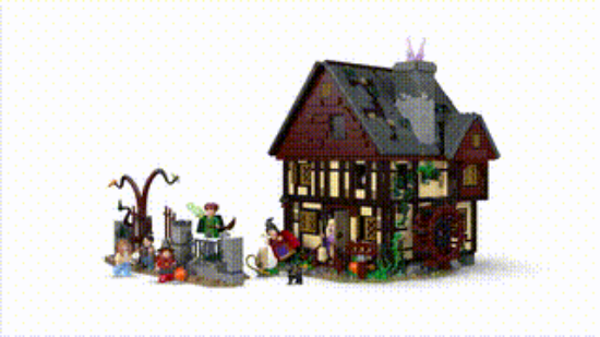 LEGO IDEAS 21341 Disney Hocus Pocus: The Sanderson Sisters' Cottage, 360 VDO