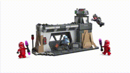 Picture of LEGO Star Wars 75386 Paz Vizsla and Moff Gideon Battle