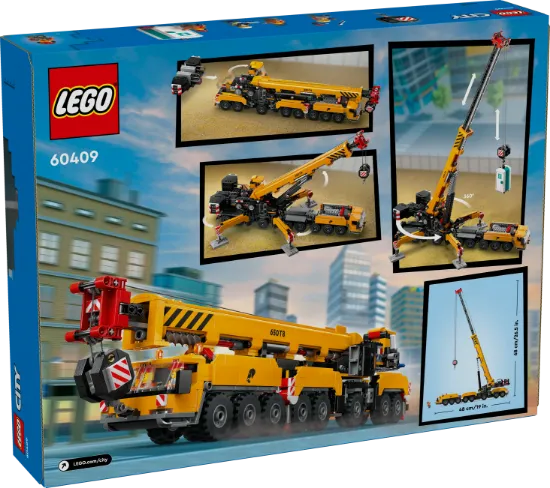 LEGO City 60409 Yellow Mobile Construction Crane package
