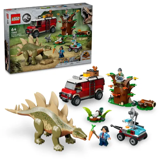 LEGO Jurassic World 76965 Dinosaur Missions: Stegosaurus Discovery package