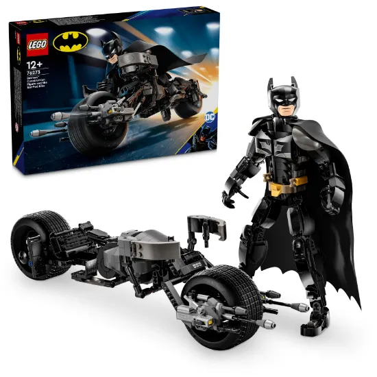 LEGO Super Heroes DC 76273 Batman Construction Figure and the Bat-Pod Bike package