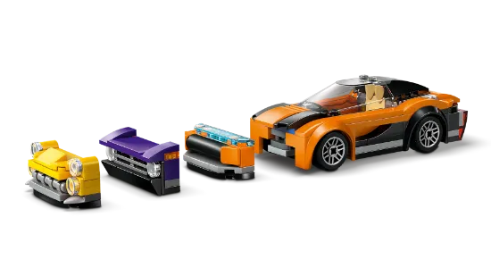 Picture of LEGO City 60408 Car Transporter Truck with Sports Cars