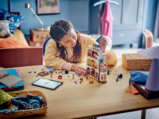 playing LEGO Friends 42638 Castle Bed and Breakfast