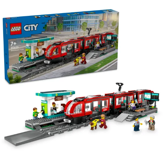 Picture of LEGO City Trains 60423 Downtown Streetcar and Station V29