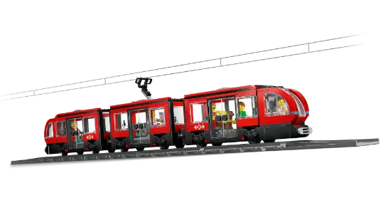 Picture of LEGO City Trains 60423 Downtown Streetcar and Station V29