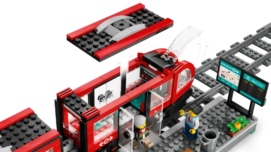 Picture of LEGO City Trains 60423 Downtown Streetcar and Station V29