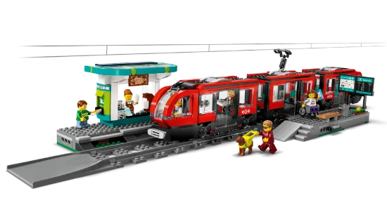 Picture of LEGO City Trains 60423 Downtown Streetcar and Station V29