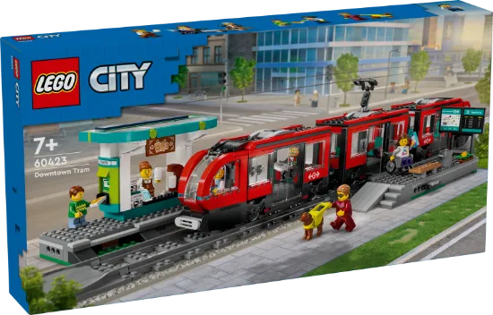 Picture of LEGO City Trains 60423 Downtown Streetcar and Station V29