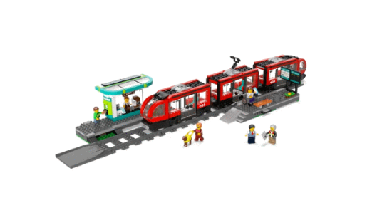 Picture of LEGO City Trains 60423 Downtown Streetcar and Station V29
