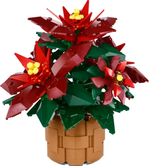 LEGO Icons 10370  Poinsettia Plant Decor Building Set