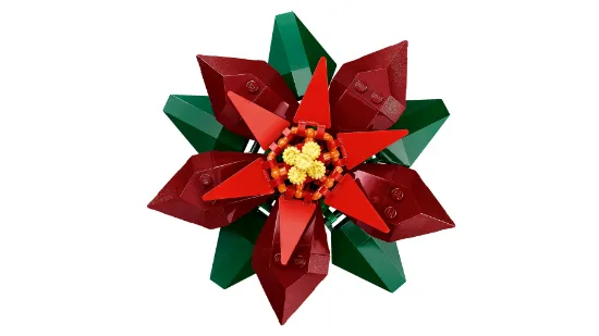LEGO Icons 10370  Poinsettia Plant Decor Building Set