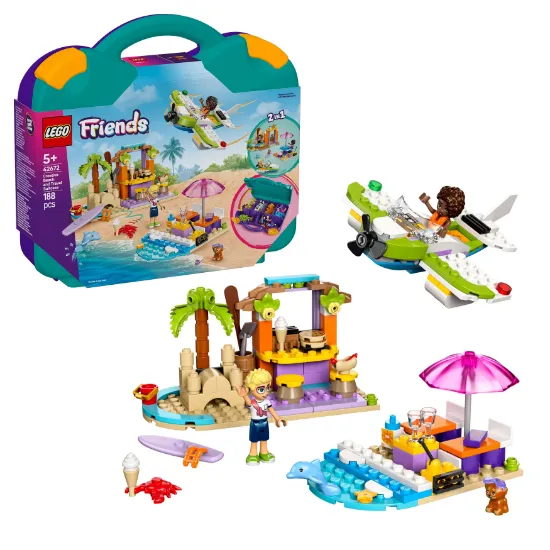 LEGO 42672 Friends Creative Beach and Travel Suitcase package