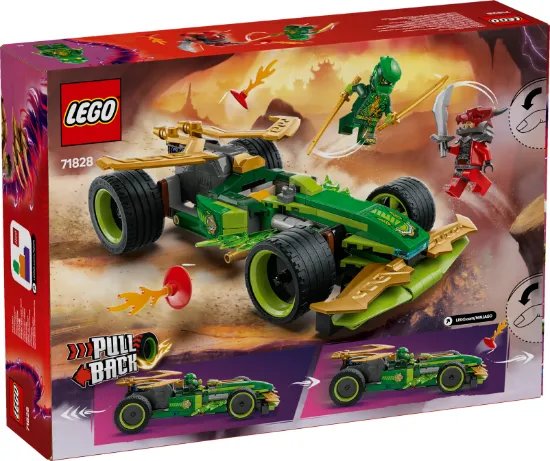 LEGO NINJAGO 71828 Lloyd Pull-Back Race Car package