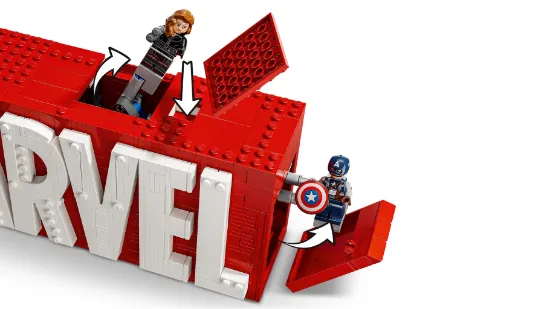 Picture of LEGO Super Heroes Marvel 76313 MARVEL Logo & Minifigures 