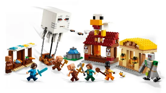 Picture of LEGO Minecraft 21273 The Ghast Balloon Village Attack