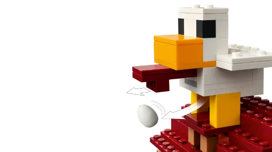 Picture of LEGO Minecraft 21273 The Ghast Balloon Village Attack