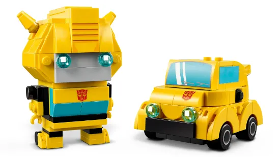 Picture of LEGO BrickHeadz 40804 Transformers Bumblebee Robot & Vehicle