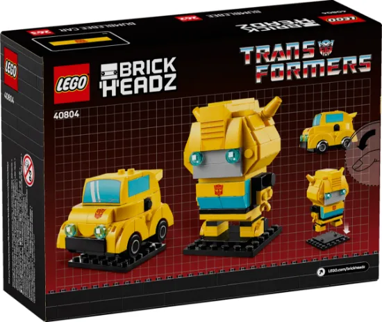 Picture of LEGO BrickHeadz 40804 Transformers Bumblebee Robot & Vehicle