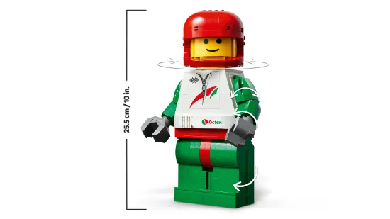 Picture of LEGO Up-Scaled 40819 Racing Driver Minifigure