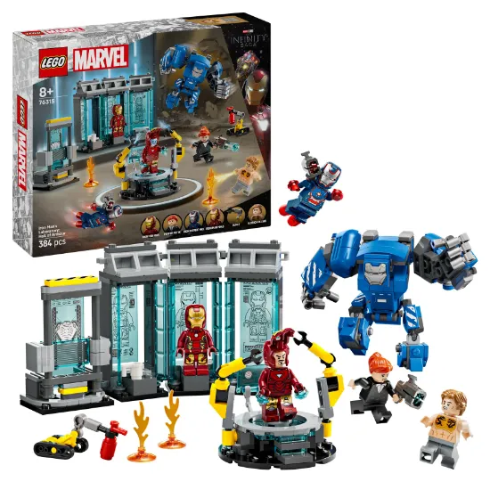 LEGO® Marvel Iron Man’s Laboratory set with package
