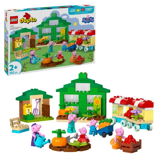 Picture of LEGO DUPLO 10461 Peppa Pig Grandpa Pig’s Garden and Greenhouse
