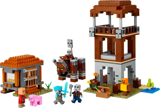 Picture of LEGO Minecraft 21278 The Pillager Outpost and Ravager