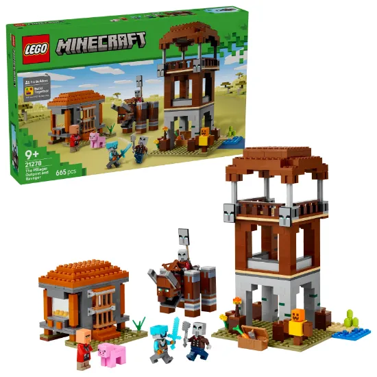 Picture of LEGO Minecraft 21278 The Pillager Outpost and Ravager