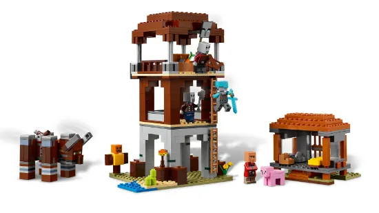 Picture of LEGO Minecraft 21278 The Pillager Outpost and Ravager